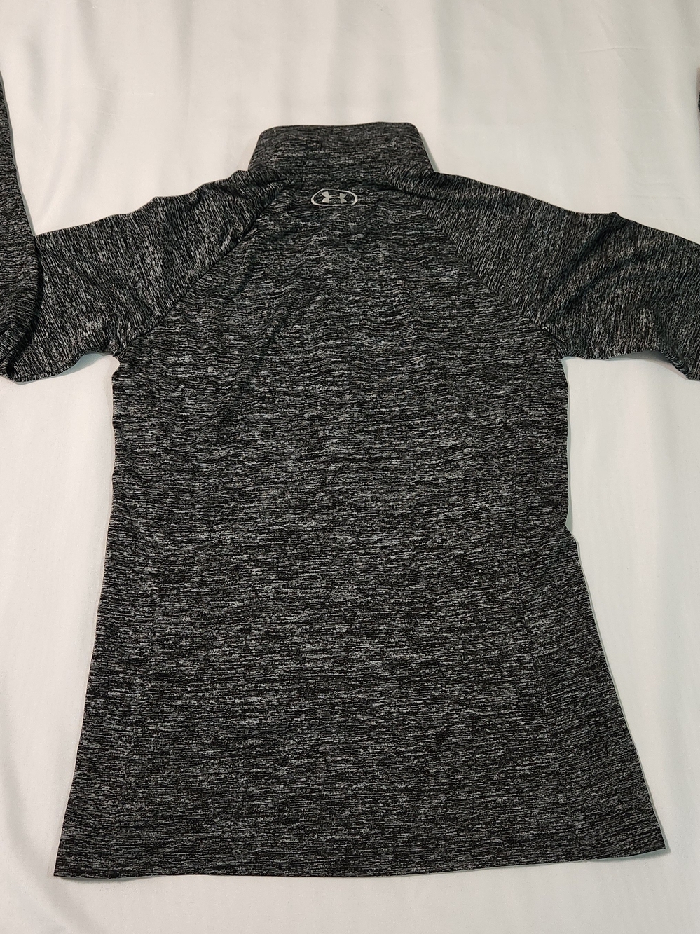 Under Armour Men's Gray Heather Quarter-Zip Performance Top - Picture 10 of 10